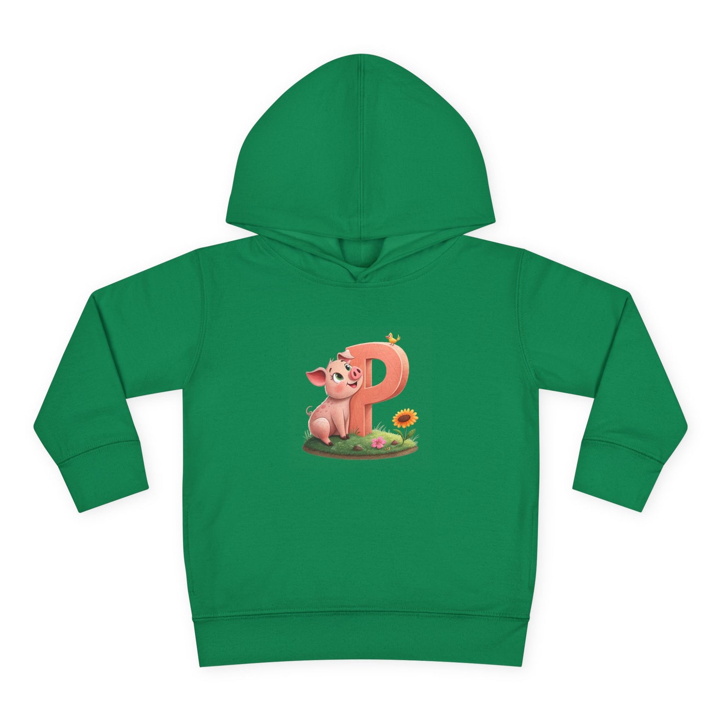 Toddler Piggy Personalized Fleece Hoodie, Cute Animal Hoodie, Kids Pullover, Toddler Clothes, Kids Gift, Birthday Present