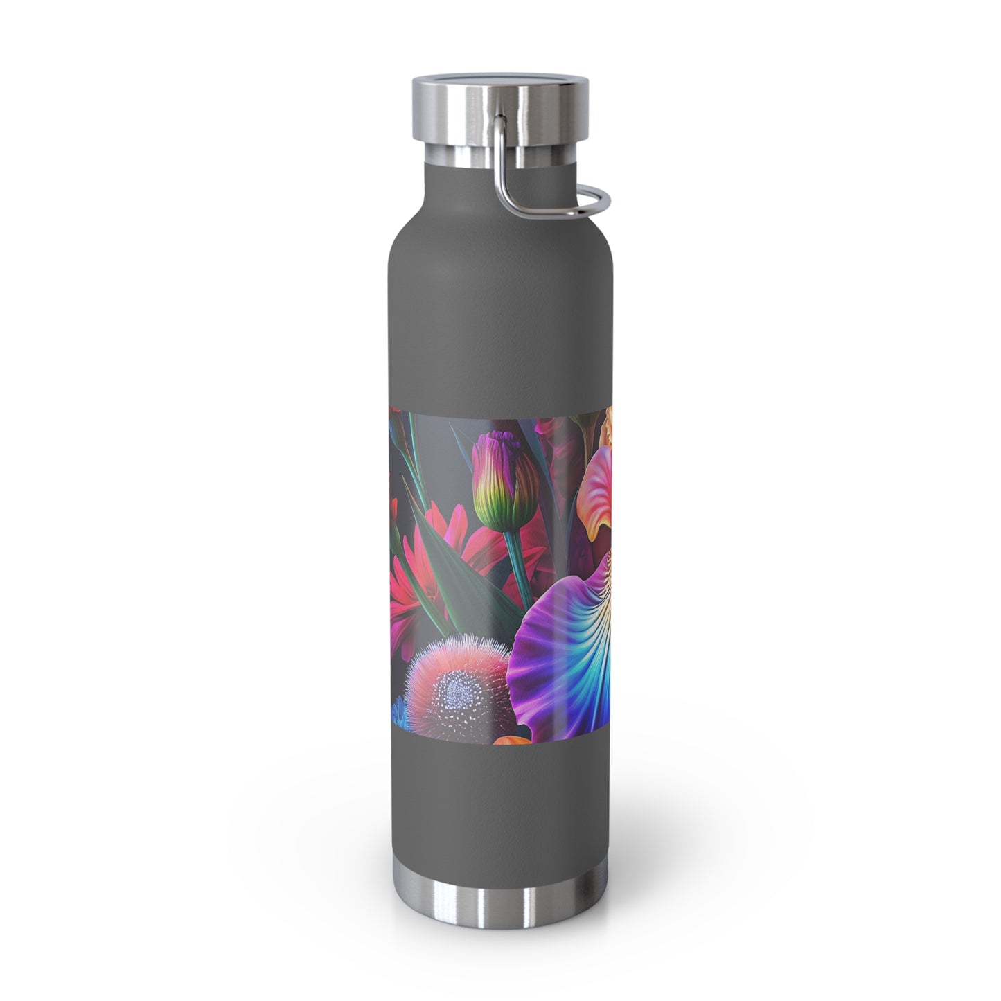 Astrological Copper Insulated Bottle, Cosmic Travel Mug, Horoscope Water Bottle, Starry Flask, Unique Gift for Astrology Lovers