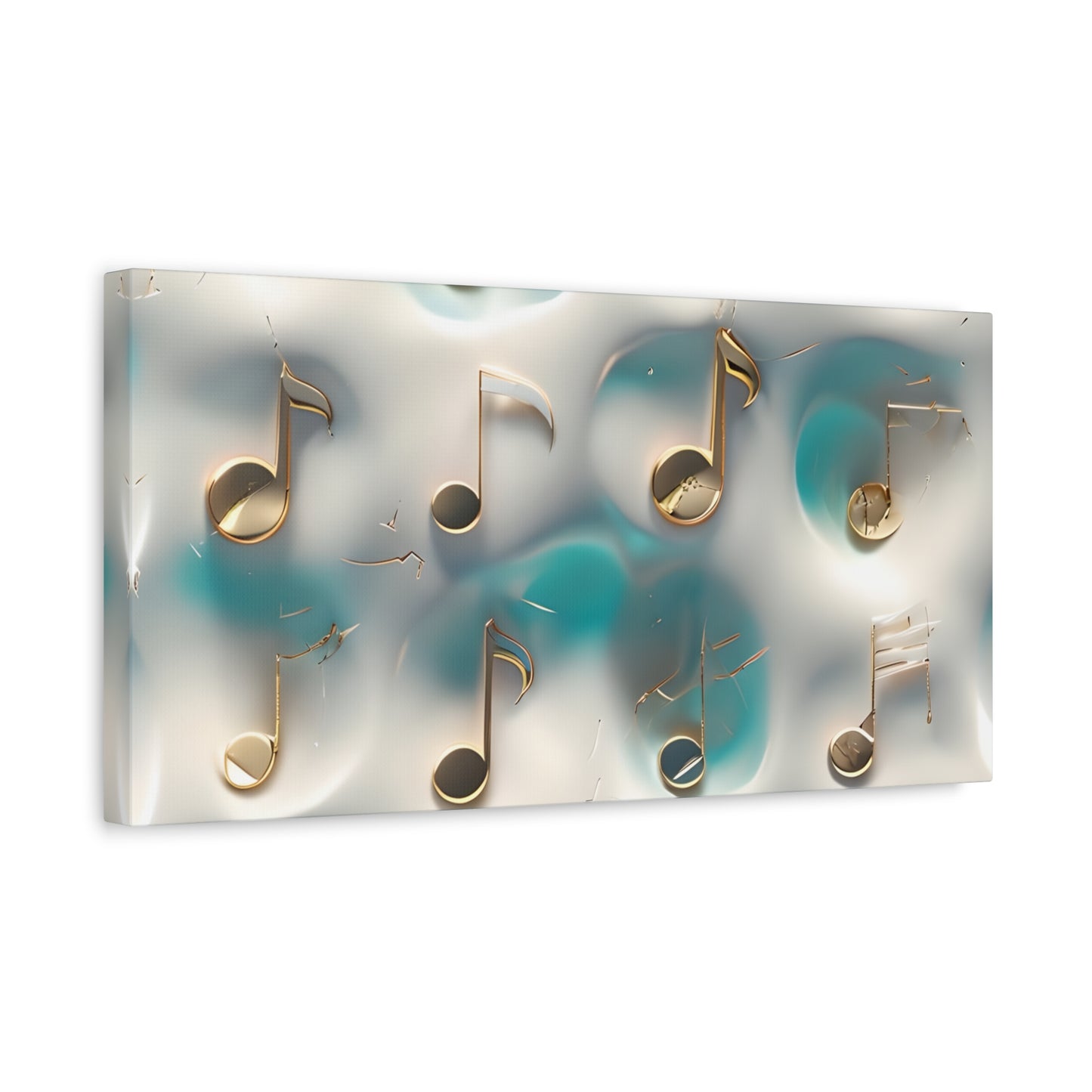 Musical Notes Wall Art Canvas, Elegant Home Decor, Perfect for Musicians, Music Lovers, Gifts for Music Teachers, Unique Art Piece