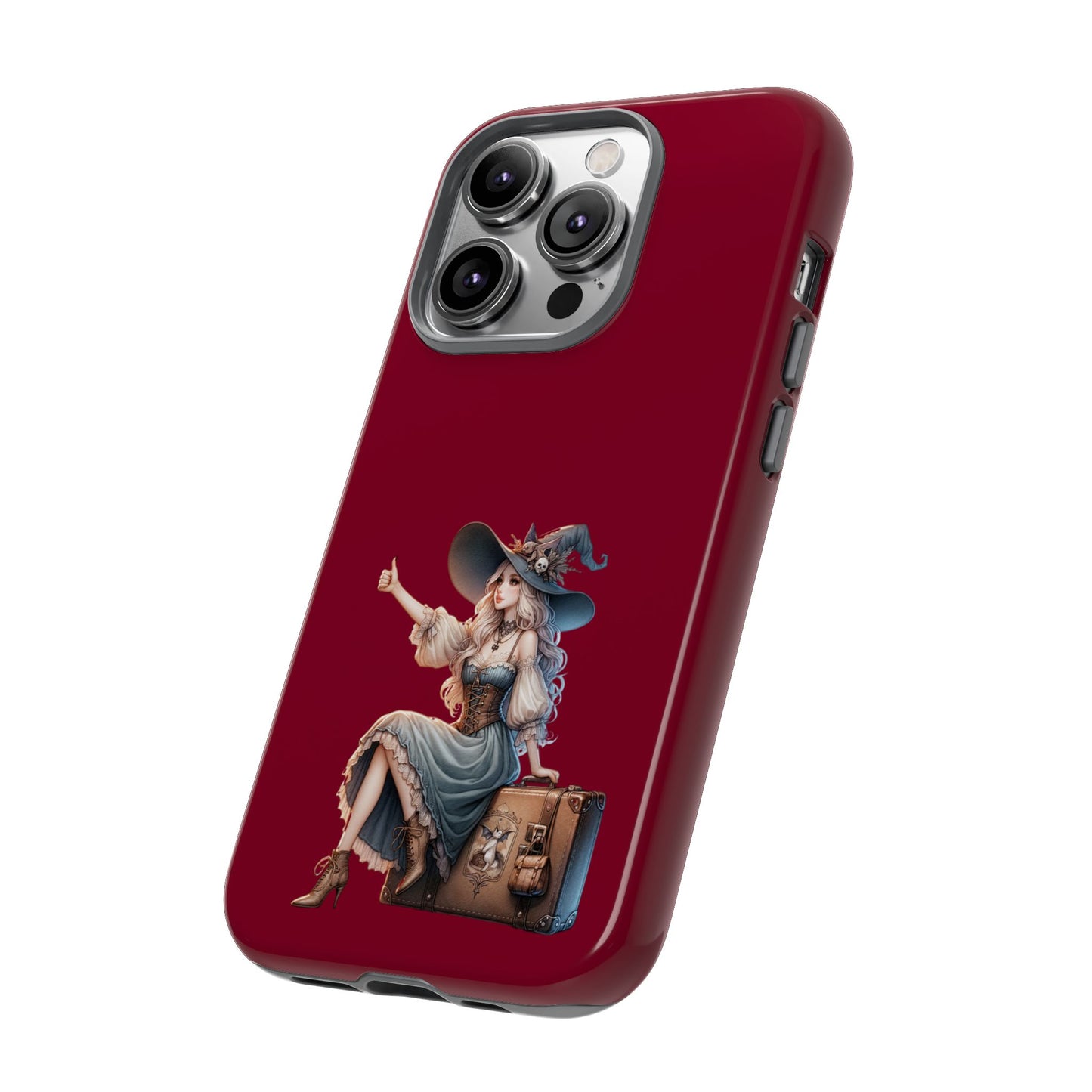 Witchy Phone Case - Magical, Durable - Halloween Gift, Cosplay Accessory, Cute Witch Design