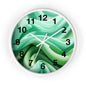 Serene Abstract Green Wall Clock, Modern Home Decor, Relaxing Timepiece, Gifts for Nature Lovers, Minimalist Wall Art