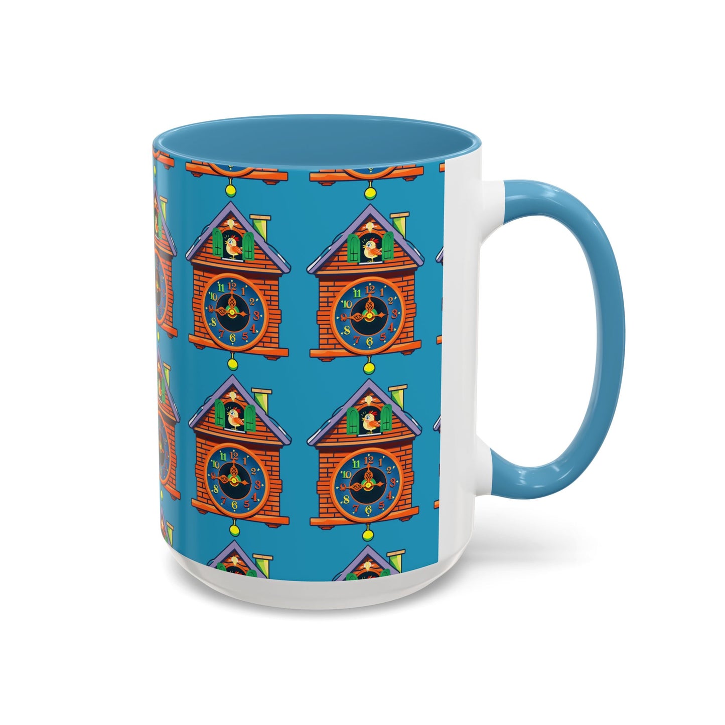 Whimsical Clock House Coffee Mug Unique Gift for Home Decor