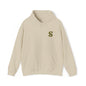 Floral S Initial Hoodie — Monogrammed Flower Letter Sweatshirt