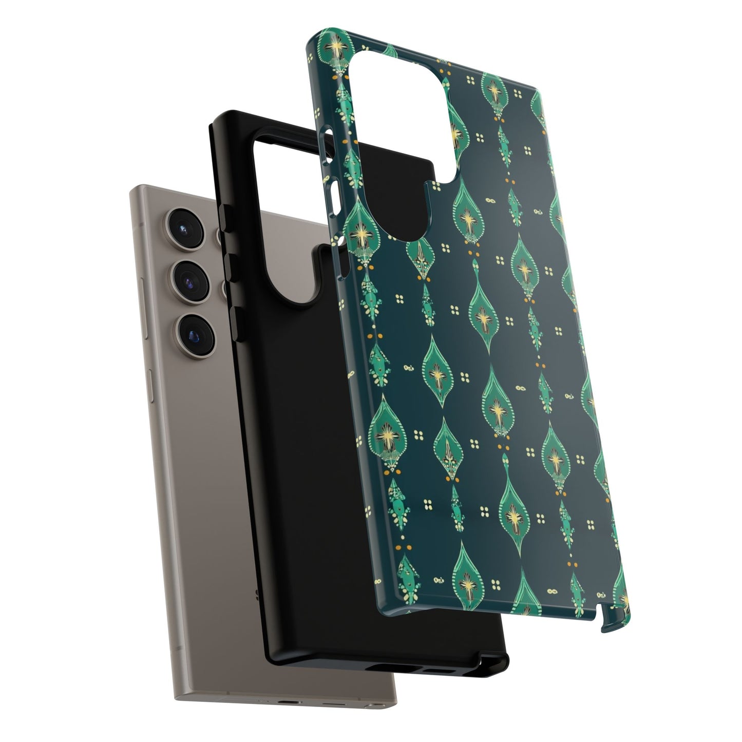 Emerald Boho Teardrop Phone Case