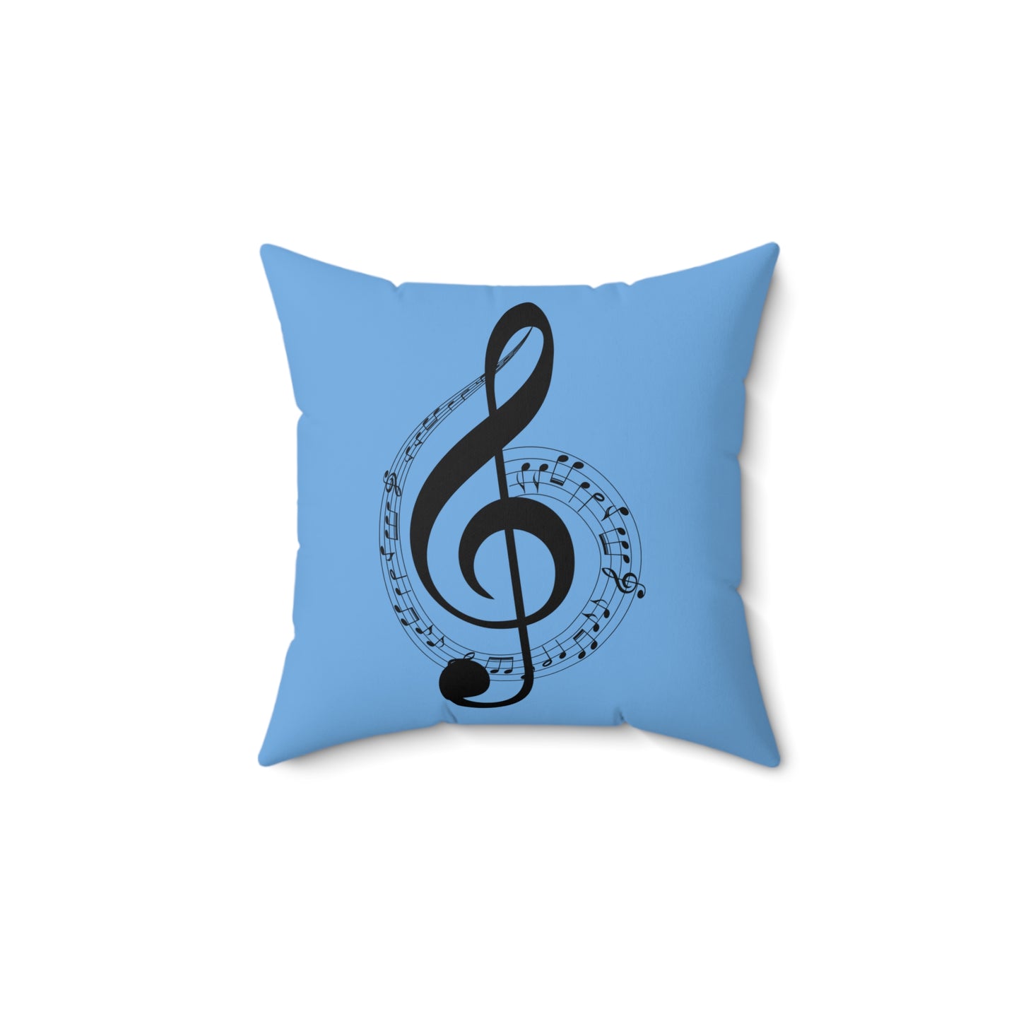 Musical Notes Pillow, Cozy Home Decor, Perfect Gift for Musicians, Music Lover's Room Accent, Unique Music Themed Pillow