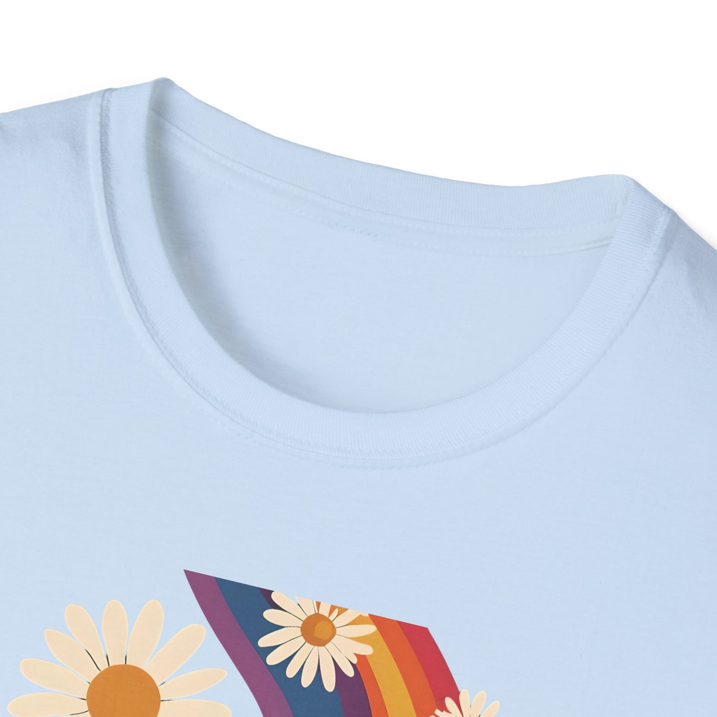 Good Vibes Unisex Softstyle T-Shirt, Retro Sunshine Tee, Positive Energy Shirt, Festival Apparel, Gift for Friends