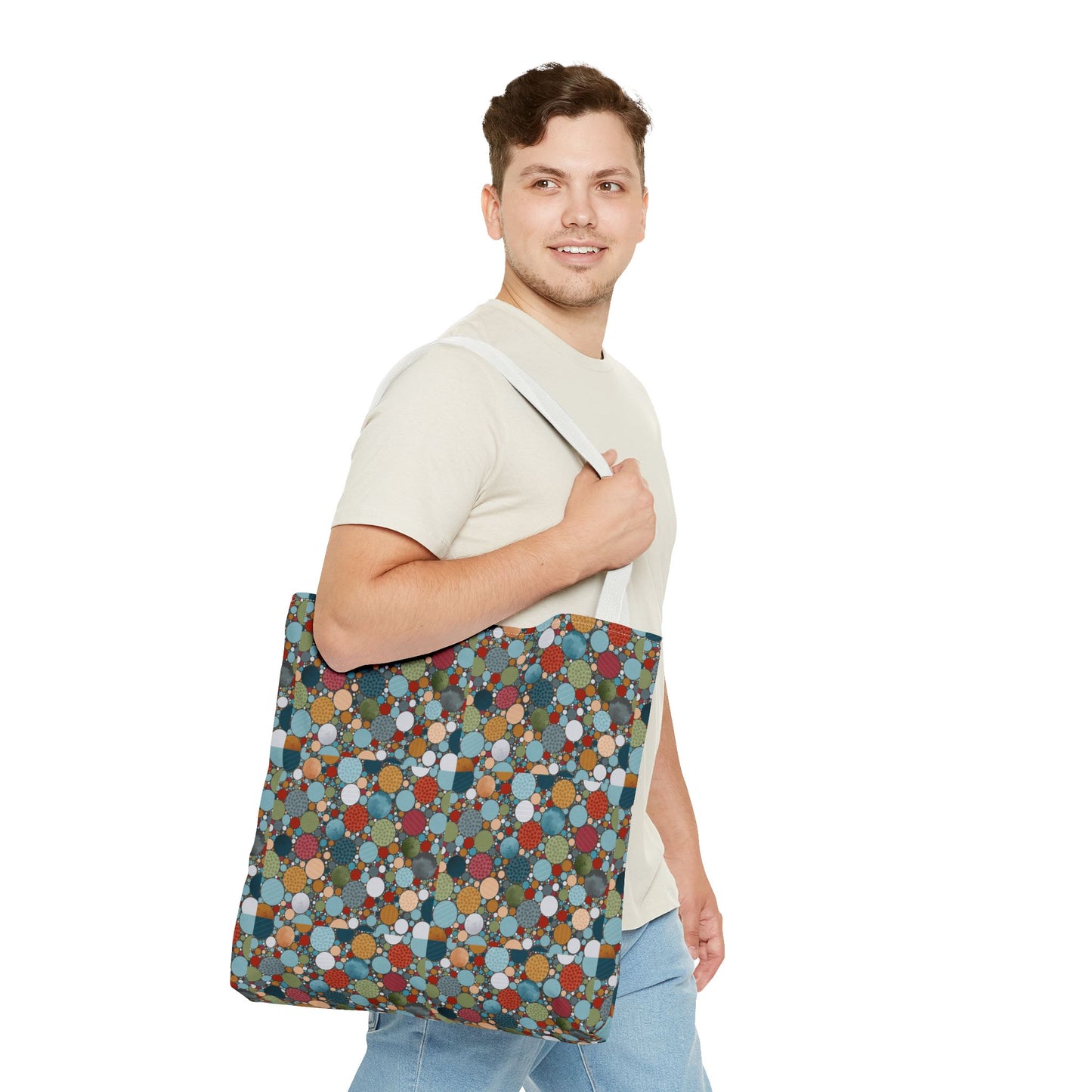 Chic Patterned Tote Bag, Eco-Friendly Shopping Tote, Colorful Beach Bag, Stylish Everyday Carryall, Unique Gift Idea