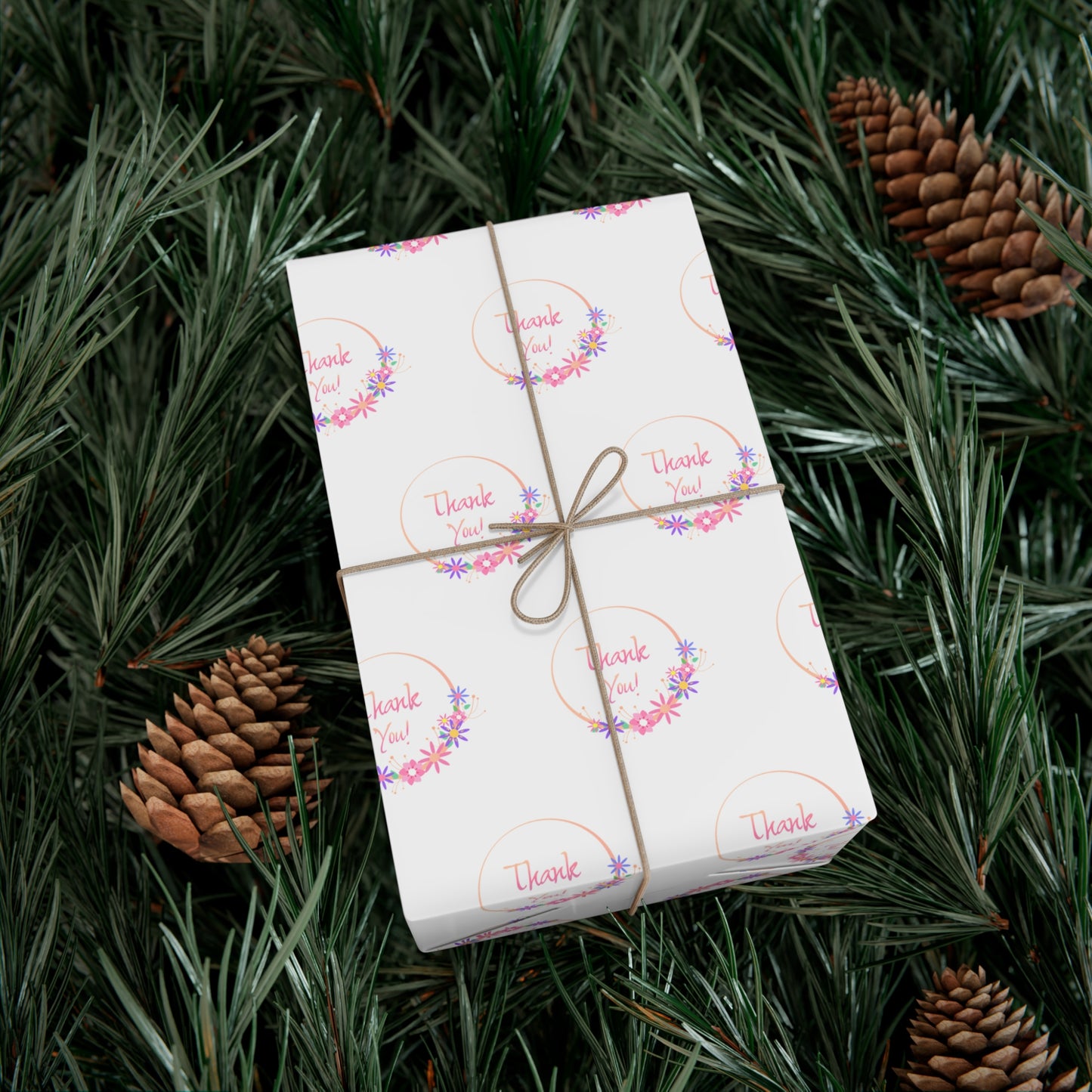 Charming Gift Wrap Papers for Any Occasion | Floral Print, Thank You Design, Holiday Wrapping, Birthday Gifts, Eco-Friendly Paper