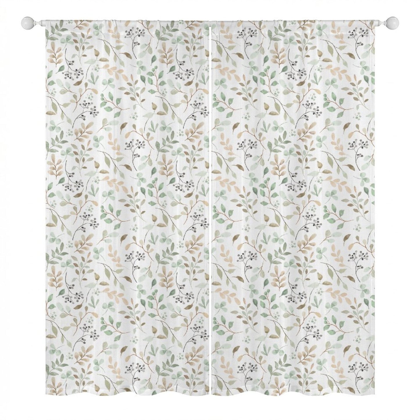 Sheer Curtain Botanical