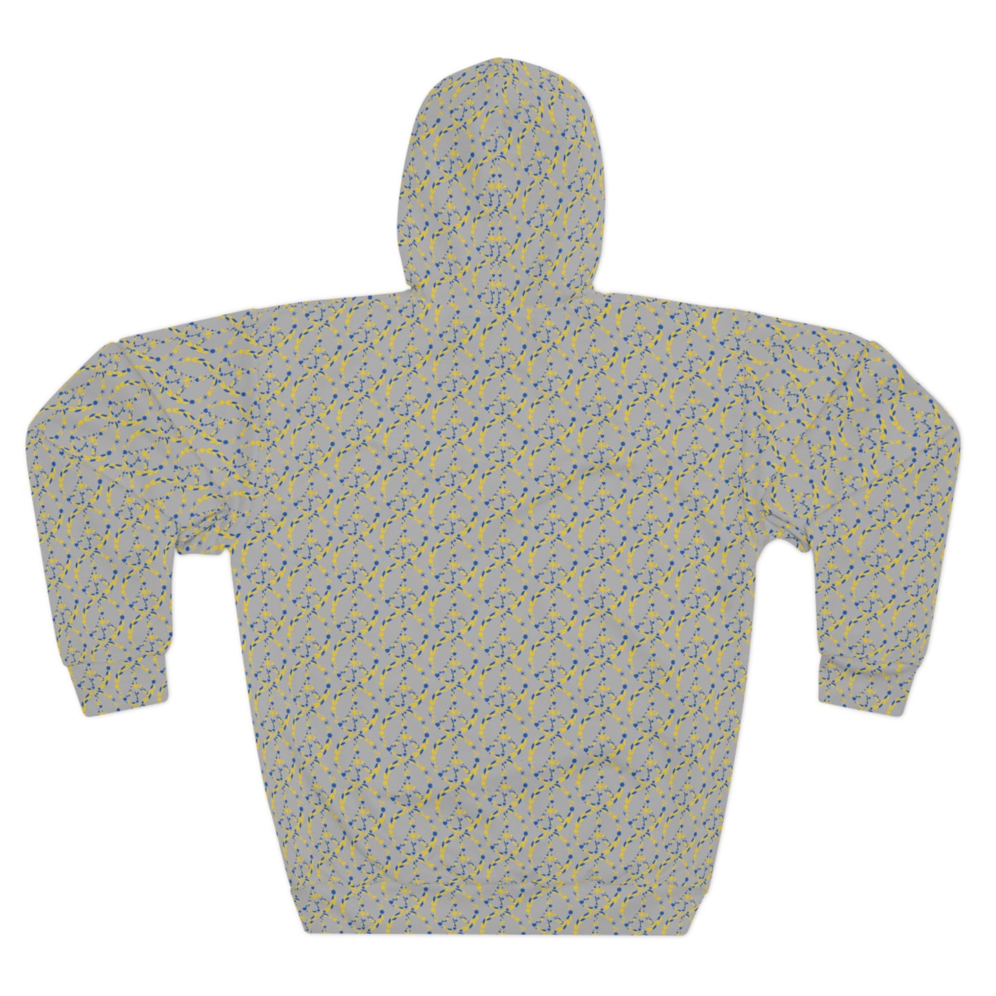Unisex Pullover Hoodie - Cozy Peach Pattern, Perfect for Casual Wear, Gift for Friends, Spring Fashion, Cozy Lounge Wear