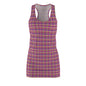 Vibrant Checkered Racerback Dress for Summer Fun, Casual Day Out, Festivals, Beachwear, Everyday Comfort, Trending Style