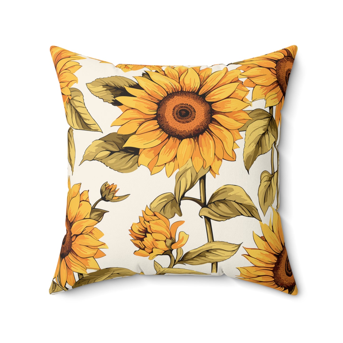 Sunflower Decor Pillow Cozy Home Accent, Summer Vibes, Floral Cushion, Throw Pillow Decor