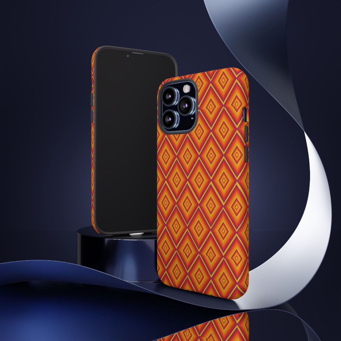 Geometric Phone Case, Tough Cases for Protection, Stylish Smartphone Cover, Vibrant Patterned Phone Accessory, Unique Gift Idea, [...]
