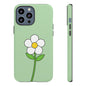 Floral Phone Case - Tough Cases for Nature Lovers, Cute Green Flower Design, iPhone Cover, Gift for Her, Spring Accessories