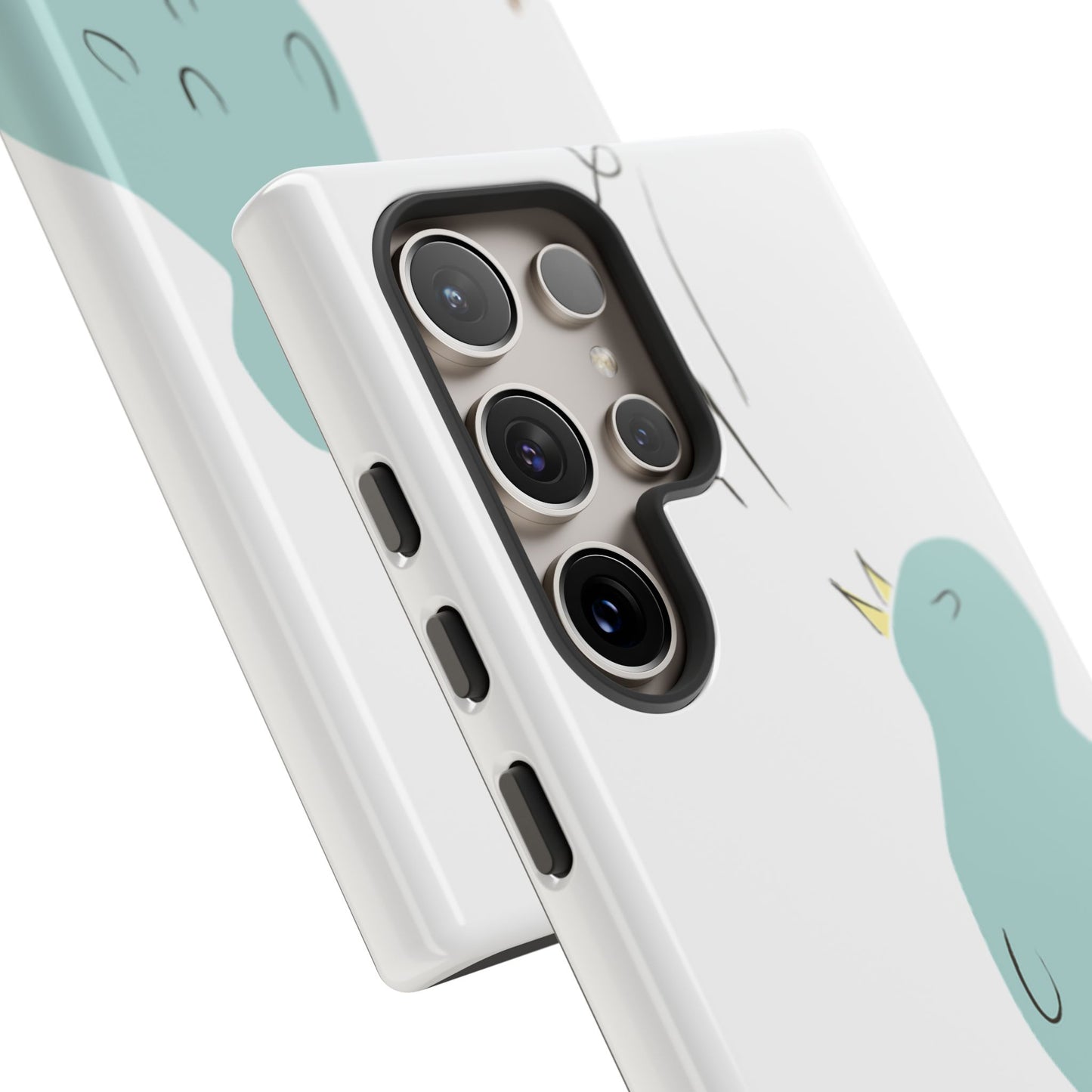 Birdsong Phone Case — Cute Blue Bird on Branch Protective Case