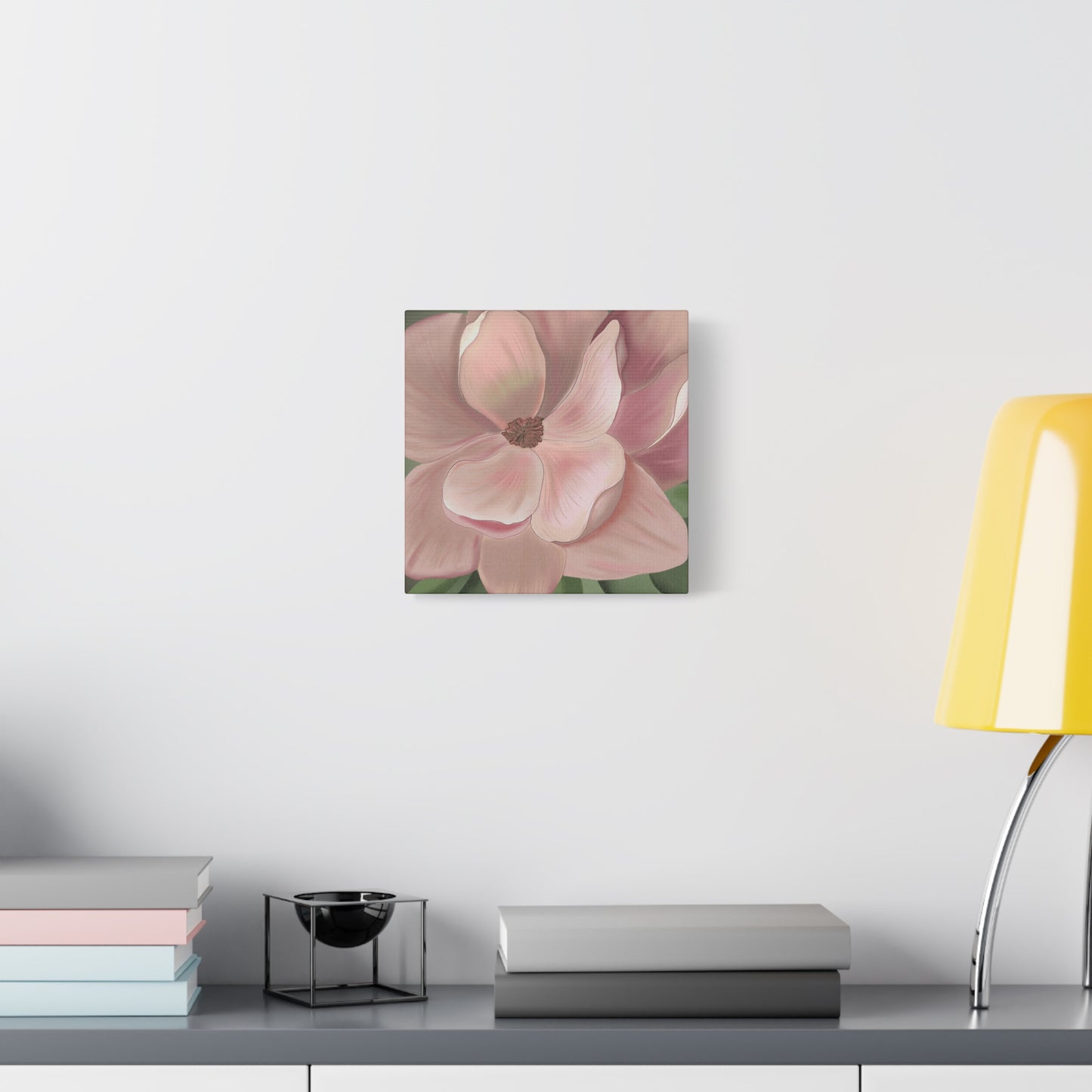 Matte Canvas, Stretched, 1.25" Pink Flowers