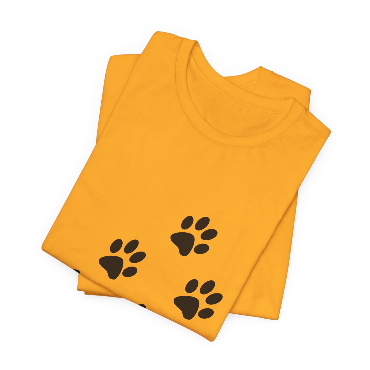 Paw Print Short Sleeve Tee | Unisex Animal Lover Shirt, Pet Owner Gift, Casual Wear, Gifts for Dog Lovers, Comfortable T-Shirt