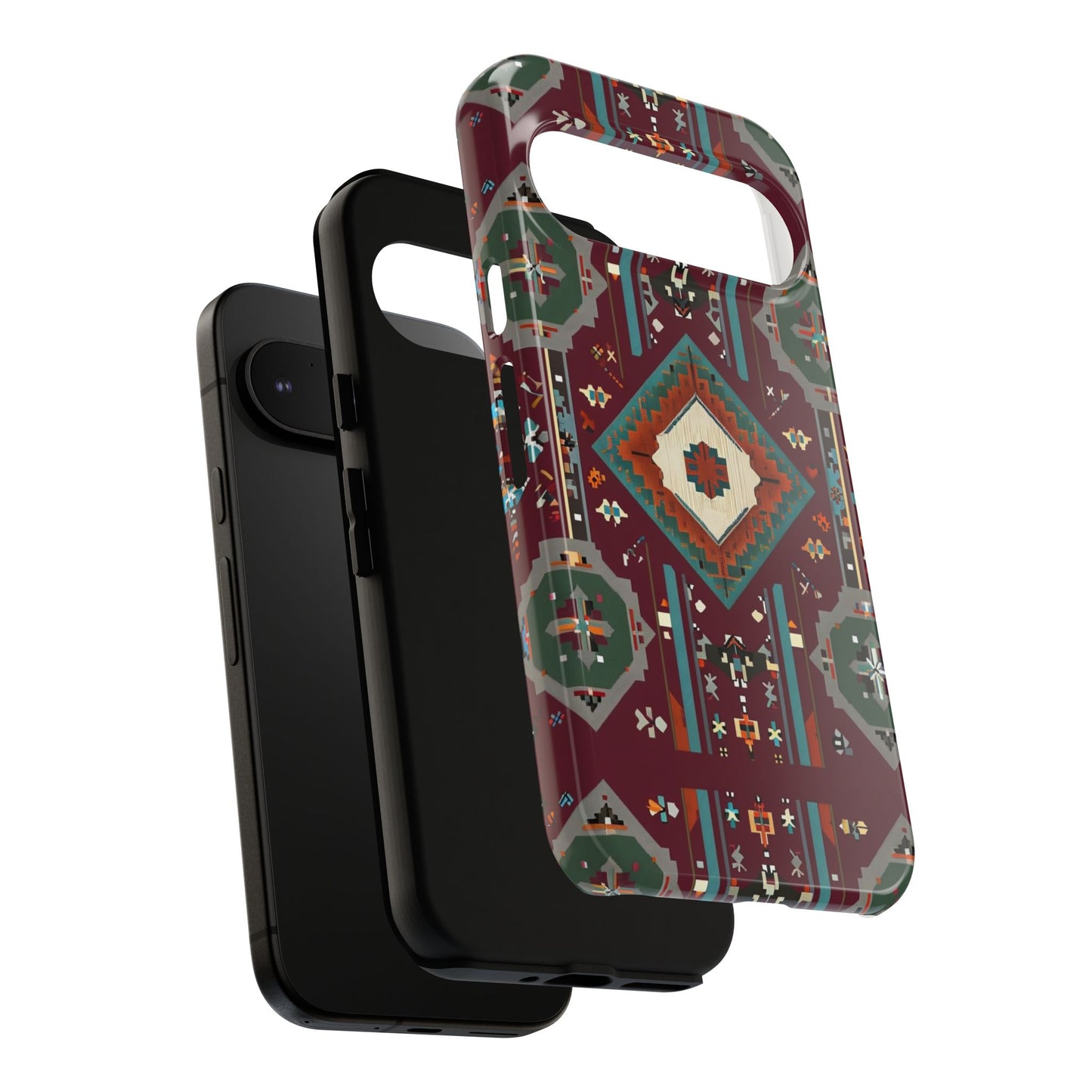 Tribal Pattern Phone Case - Boho Chic, Tough Durable Cover, Stylish Tech Accessory, Gift for Him/Her, Festival Essentials
