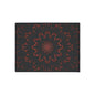 Floral Mandala Heavy Duty Floor Mat — Dark Red Radiant Entry Rug