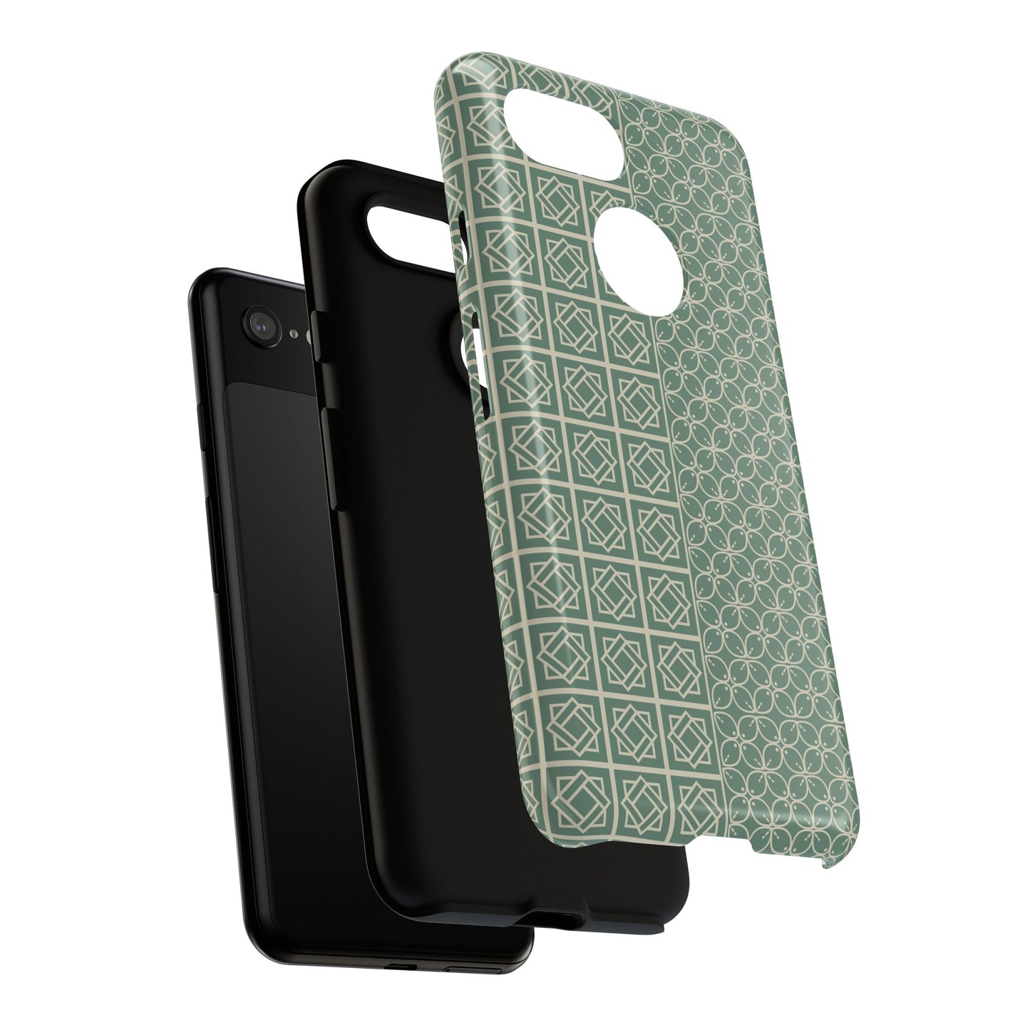 Stylish Phone Case with Geometric Patterns, Tough Cases, Durable Cell Phone Cover, Trendy Smartphone Accessory, Functional Gift Idea