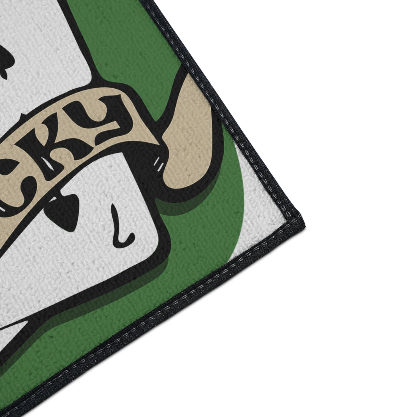 Unlucky Cards Heavy-Duty Floor Mat — Casino Poker Themed Entrance Rug