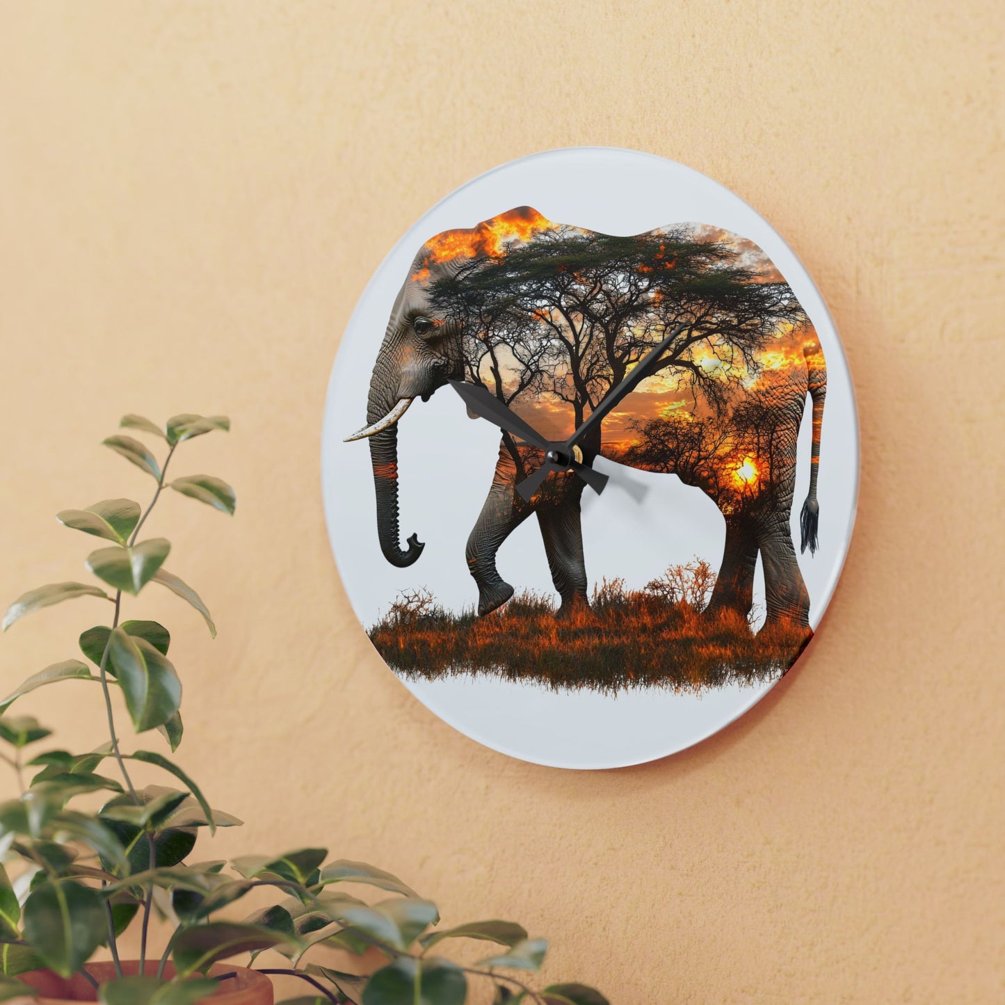 Nature-Inspired Elephant Acrylic Wall Clock | Wildlife Decor | Unique Gift for Animal Lovers | Home & Office Wall Art, Eco-Friendly [...]