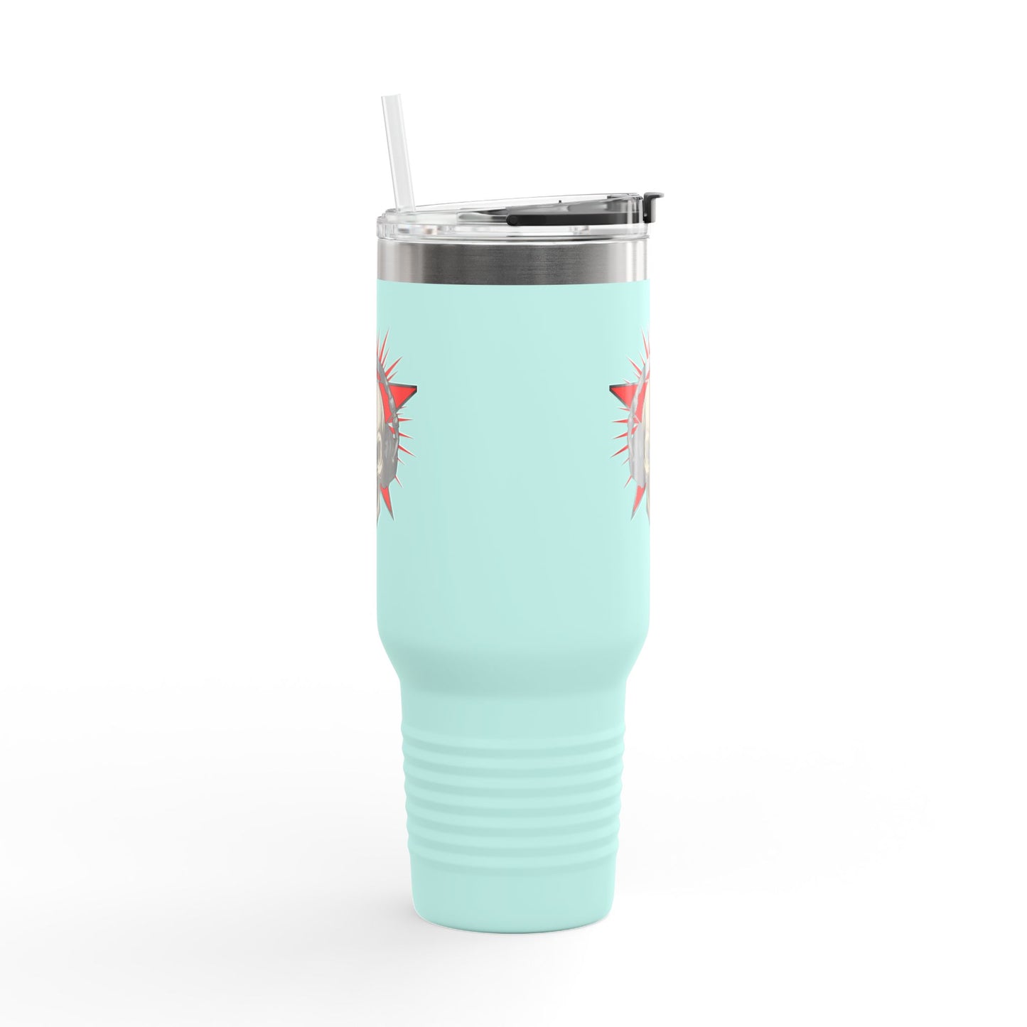 Skull and Stars Insulated Travel Mug - 40oz | Perfect for Road Trips, Gifts for Music Lovers, Outdoor Adventures, and Coffee Enthusiasts