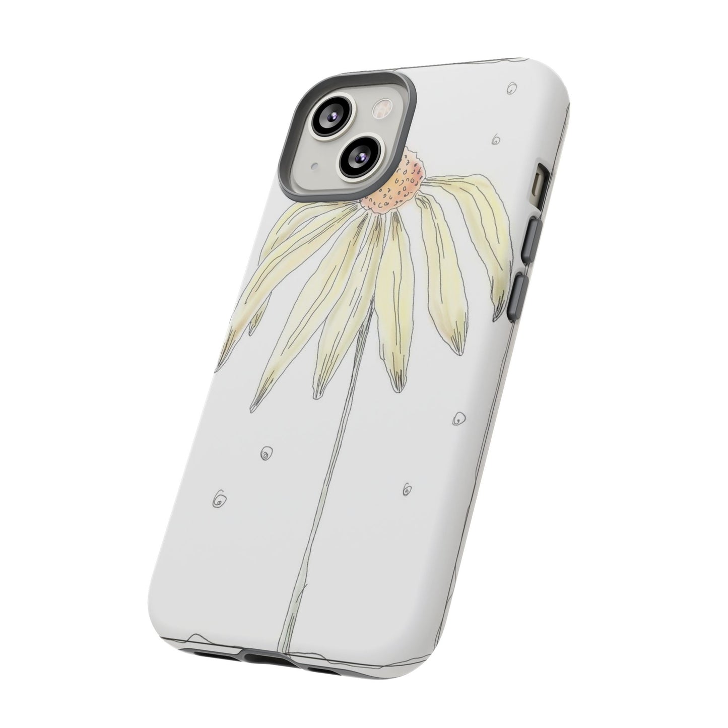 Flower Phone Case with Delicate Design, Tough Phone Cover, Nature Lover Gift, Floral Tech Accessory, Stylish Phone Protection