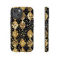 Elegant Gold & Black Phone Case for Tough Protection