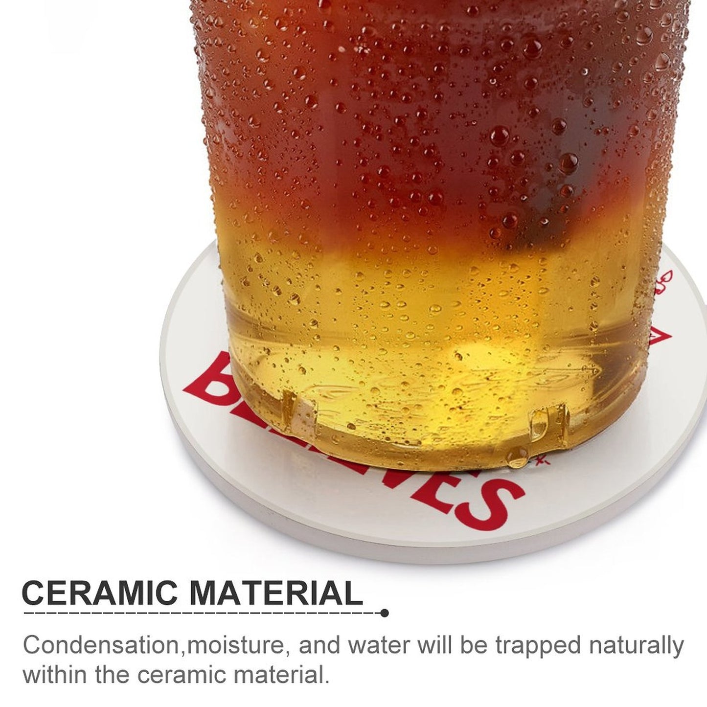 Round Ceramic Coaster