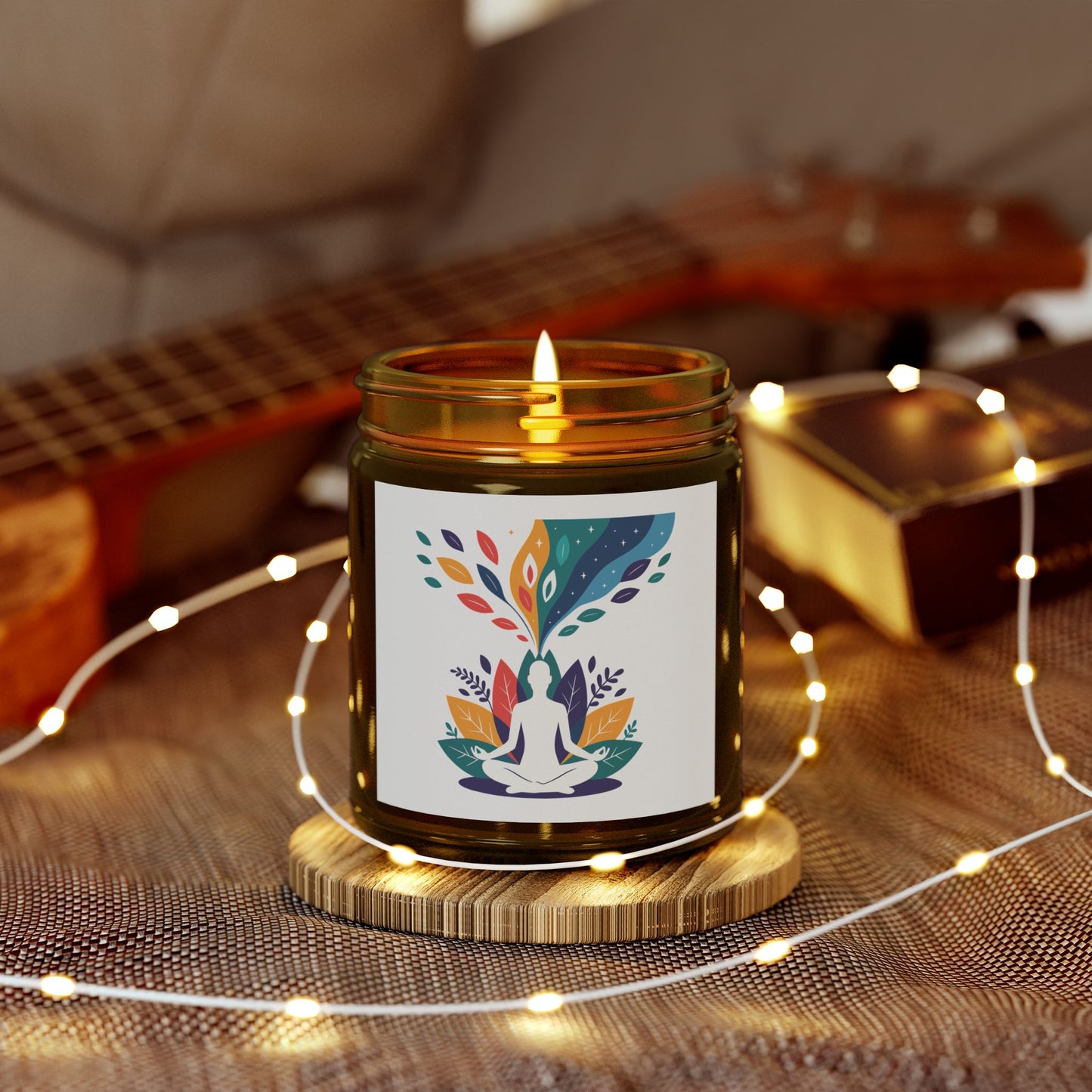 Serene Scented Candles, Relaxing Aromatherapy for Meditation, Home Décor, or Gifts, Coconut Apricot Wax