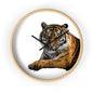 Majestic Tiger Wall Clock, Animal Theme Decor, Wildlife Clock