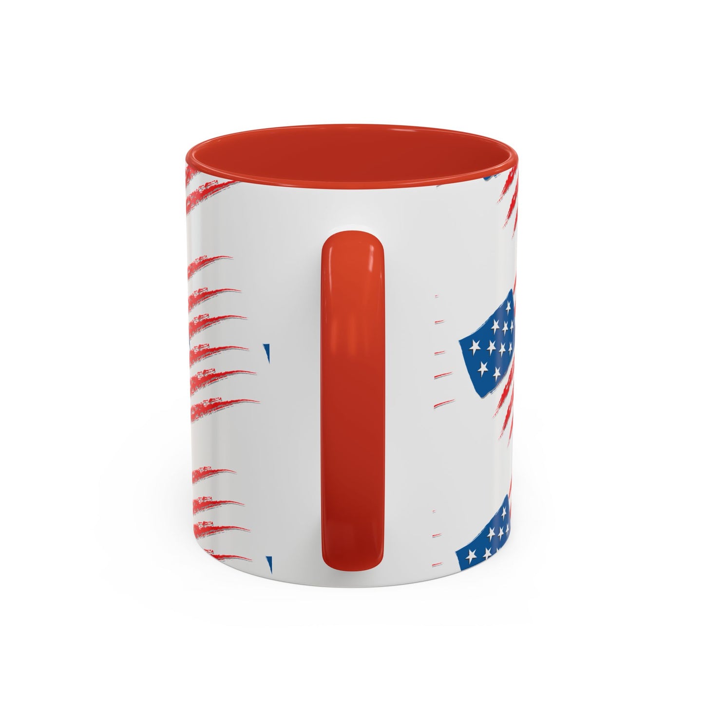 Patriotic Accent Coffee Mug | USA Flag Design, Perfect Gift for Veterans & Independence Day, Coffee Lover's Merchandise, Red White [...]
