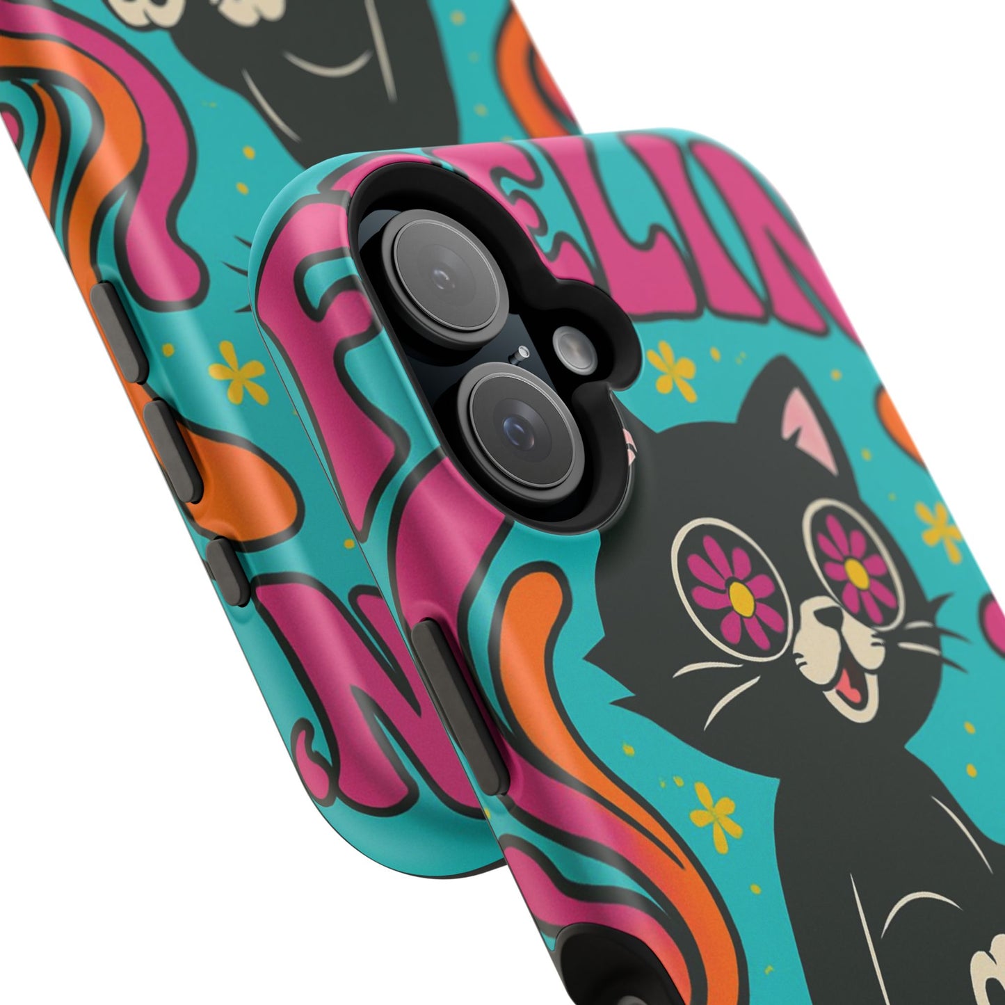 Groovy Cat Magnetic Impact-Resistant Phone Case