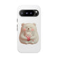 Cute Bear Phone Case, Tough Cases, Animal Lover Gift, Kids Accessories, Mother’s Day, Heartwarming Design