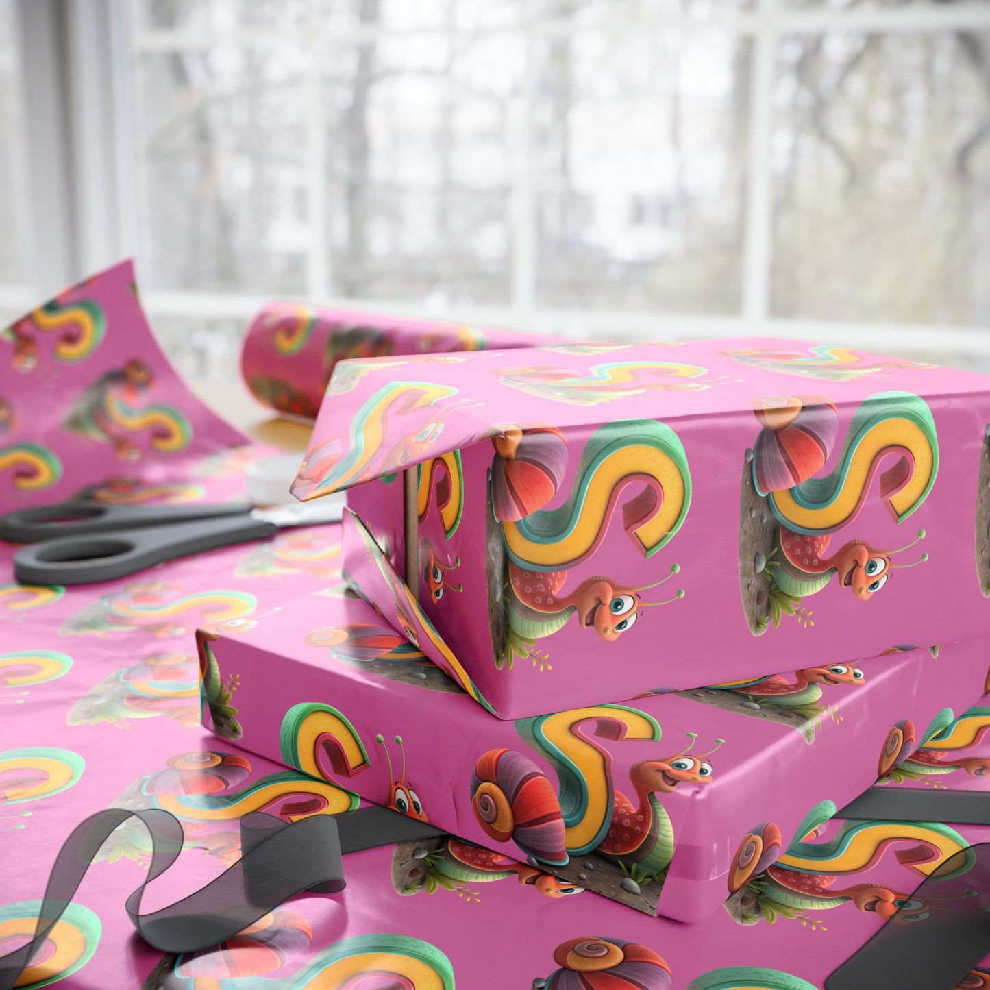Colorful Floral Wrapping Paper | Gift Wrap for Birthdays, Holidays, Parties, Special Occasions, Eco-Friendly