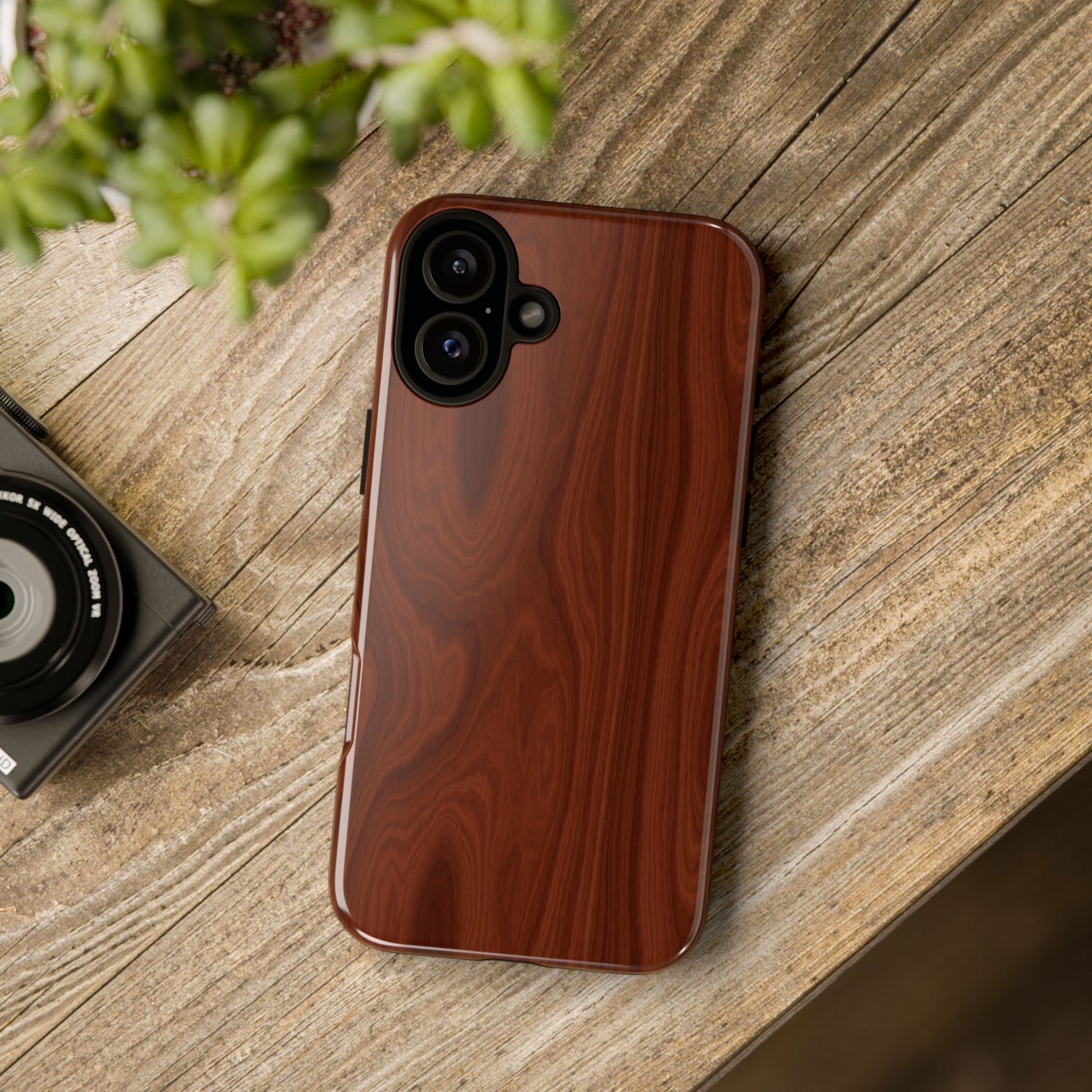 Wood Grain Phone Case, Stylish Tough Cases, Nature-Inspired Protective Cover, Unique Gifts for Him and Her, Eco-Friendly Tech Accessory