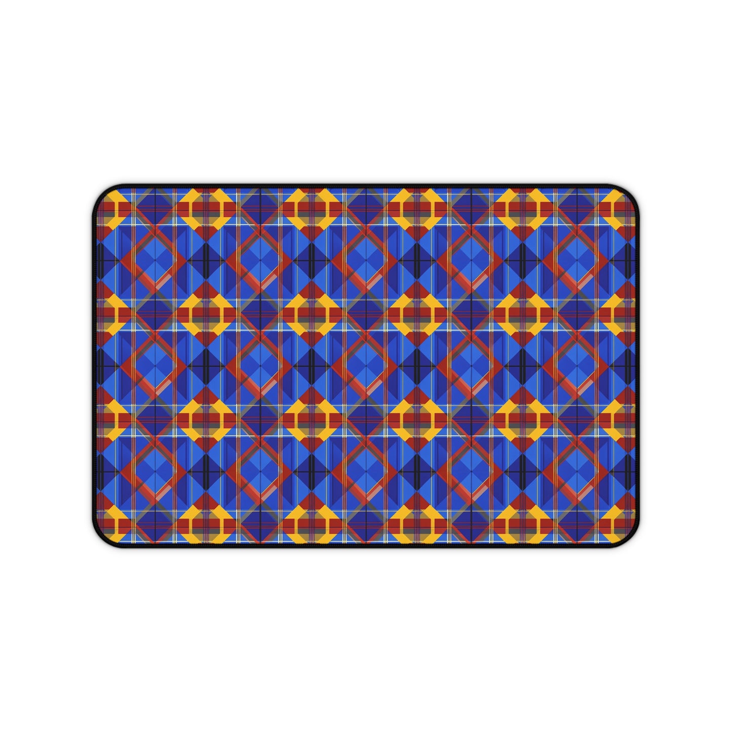Colorful Geometric Desk Mat - Stylish Work & Gaming Surface