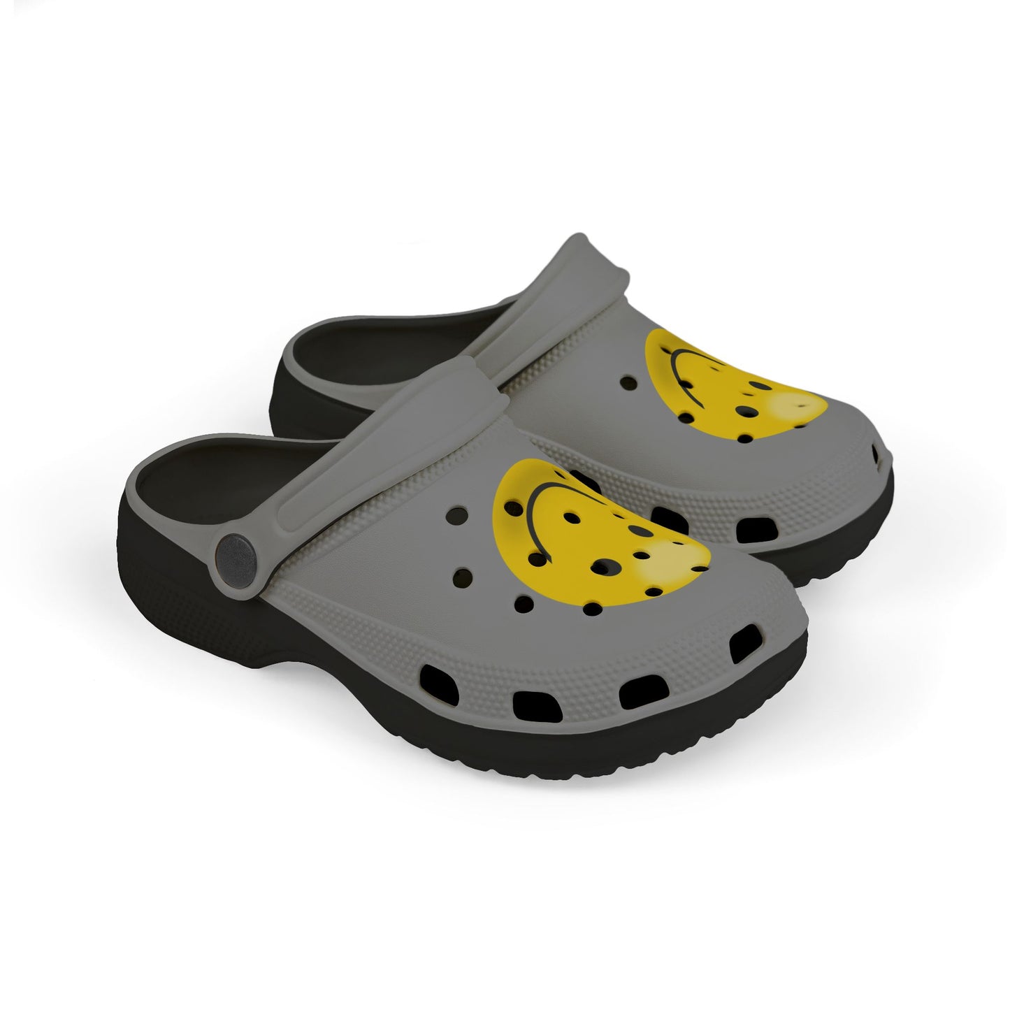 Smiley Face Clogs, Kid's EVA Foam Shoes, Comfortable Summer Footwear, Fun Playtime Shoes, Gift for Kids, Cute Garden Clogs
