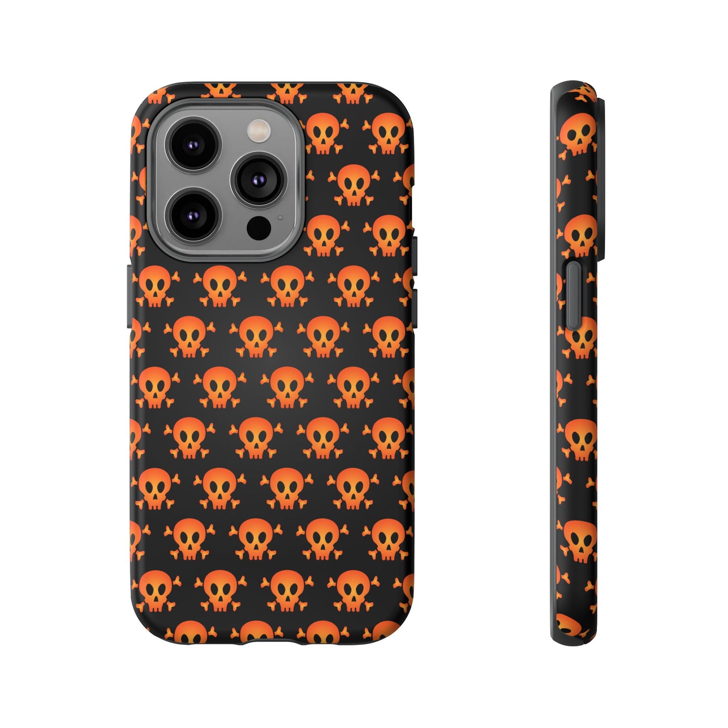 Halloween Skull Phone Case, Spooky Mobile Cover, Trick or Treat Accessory, Goth Gift, Skull Pattern Design