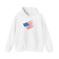 Patriotic Hoodie with American Flag Design | Unisex Sweatshirt for Independence Day, Memorial Day, Everyday Wear, Gift for Veterans