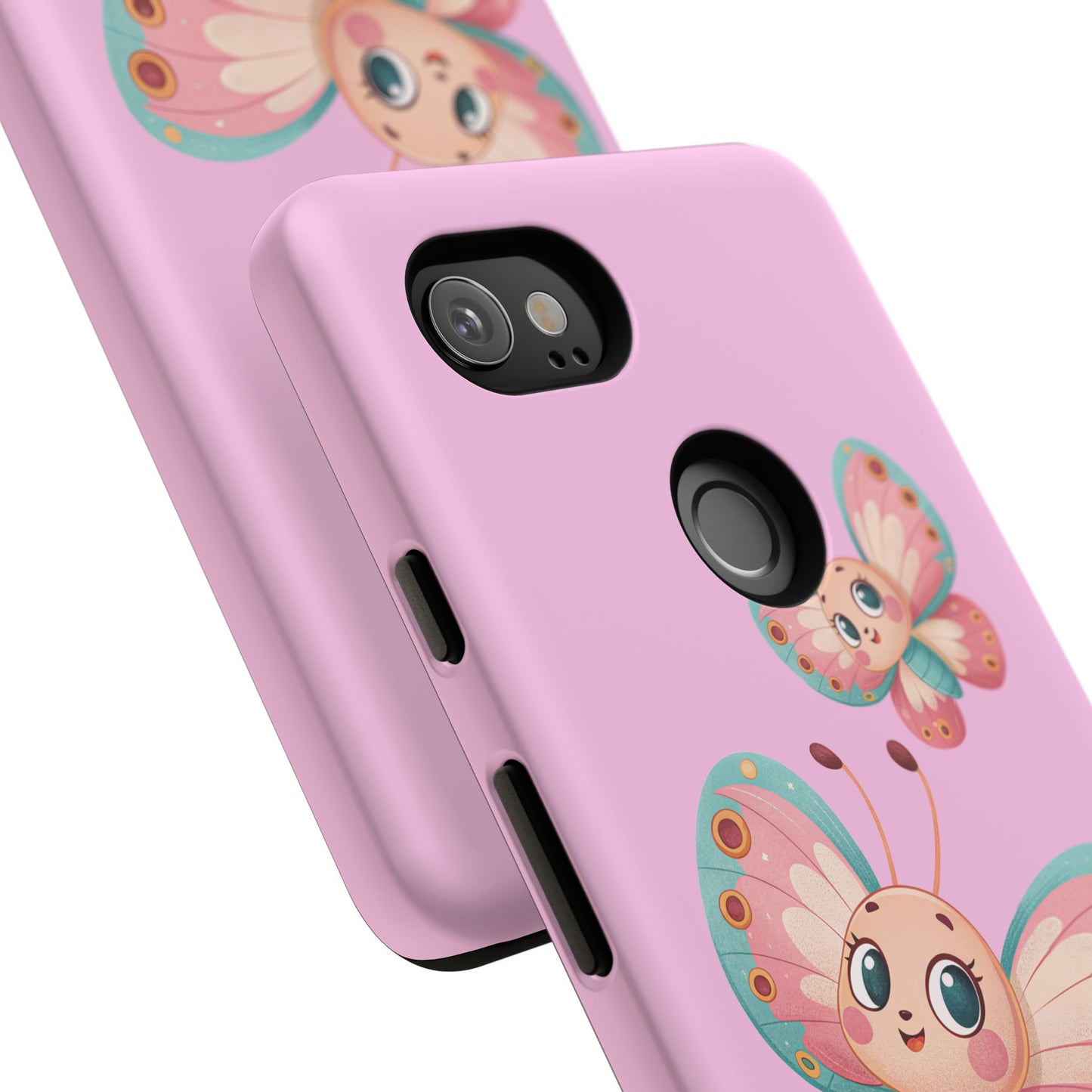 Cute Butterfly Phone Case, Tough Phone Cover, Girly Phone Accessory, Unique Gift for Her, Kids Phone Case, Floral Design Case