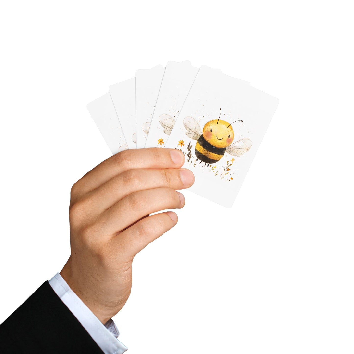 Whimsical Poker Playing Cards, Unique Card Games, Bee & Ace of Spades Designs, Great Gift for Poker Lovers, Fun Game Night Essentials