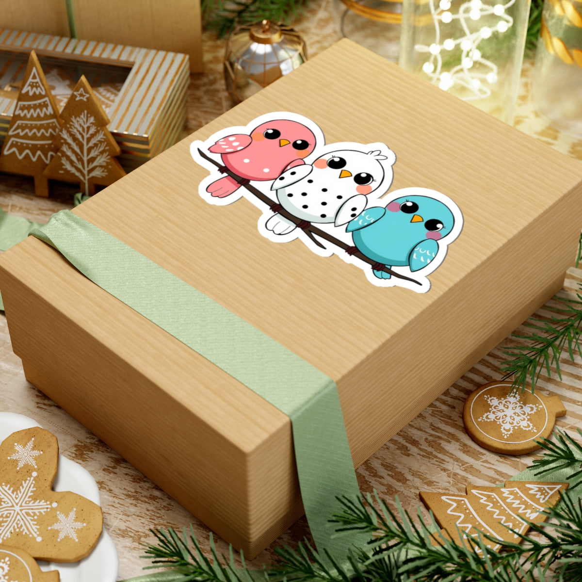 Adorable Bird Kiss-Cut Stickers - Cute Bird Stickers, Laptop Accessories, Gift for Bird Lovers, Journal Decor, Kids Stickers