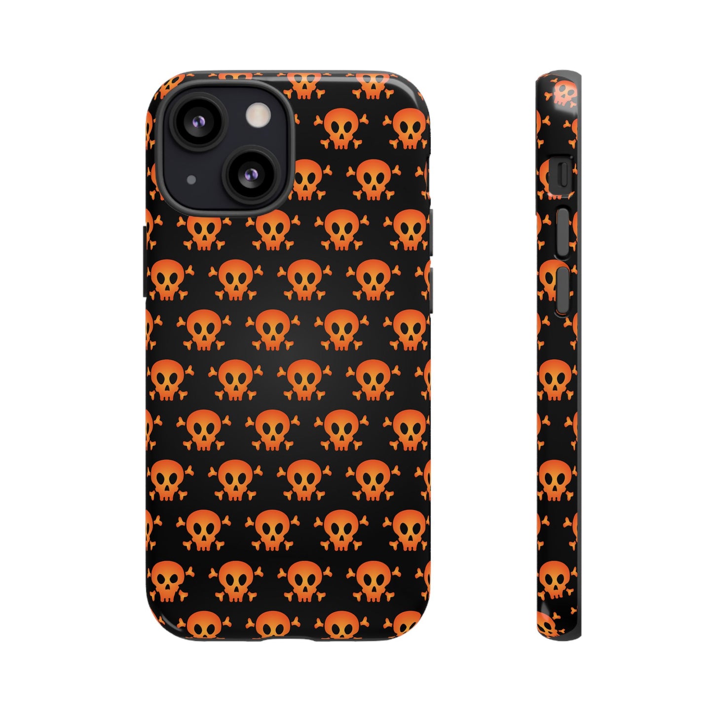 Halloween Skull Phone Case, Spooky Mobile Cover, Trick or Treat Accessory, Goth Gift, Skull Pattern Design