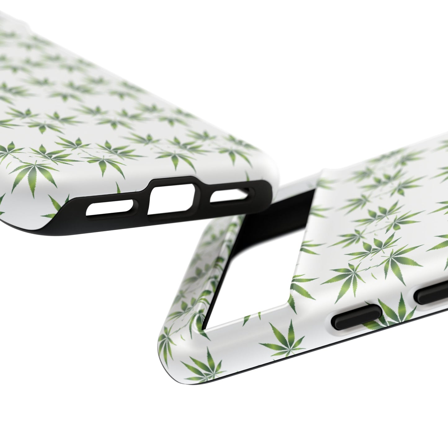 Stylish Phone Case with Cannabis Leaf Design, Durable Phone Cover, Gift for Stoner Friends, Unique Phone Accessory, Nature-Inspired Design