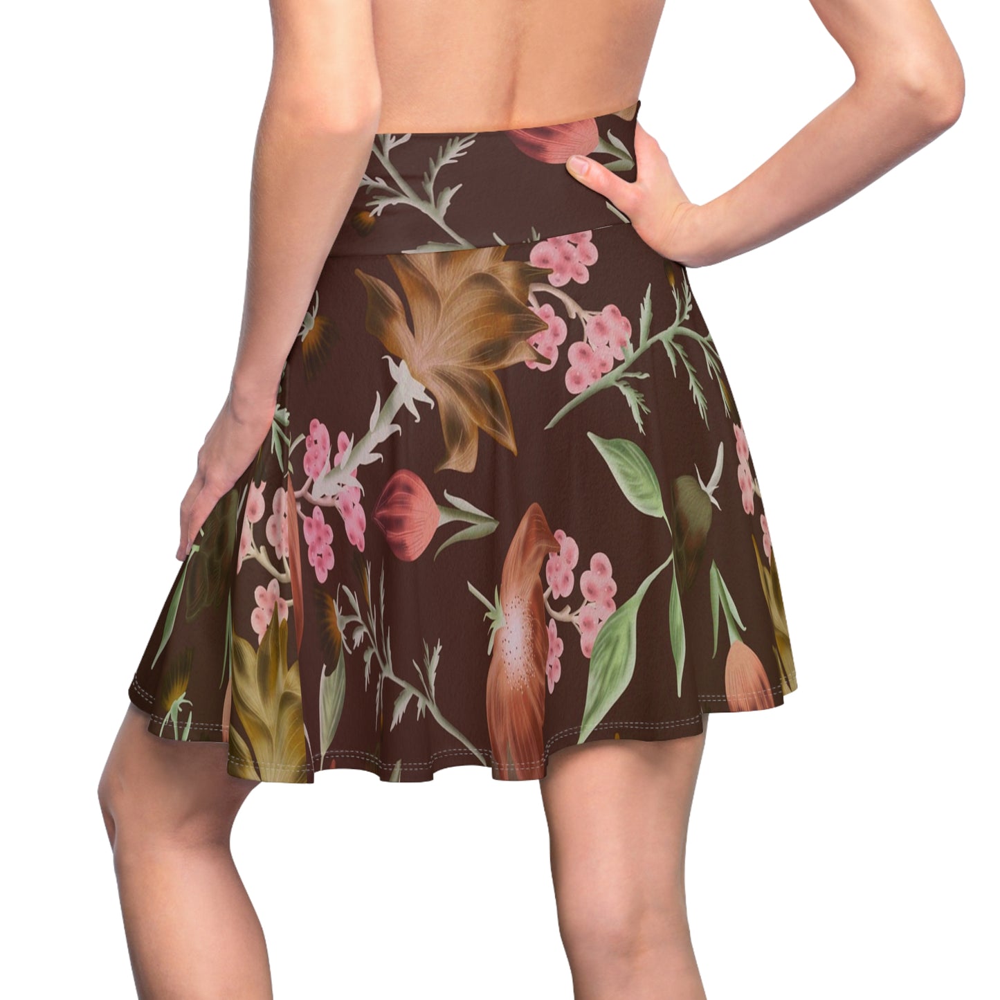 Floral Women's Skater Skirt, Spring Fashion, Casual Wear, Party Skirt, Summer Outfit, Mother’s Day Gift
