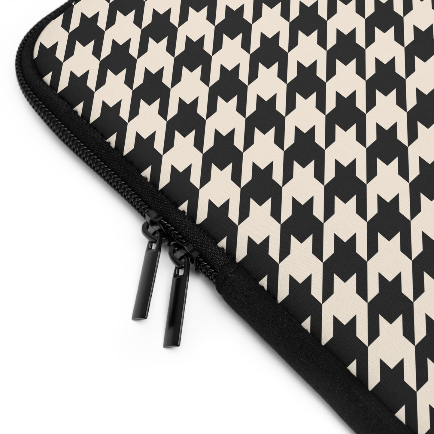 Chic Houndstooth Laptop Sleeve, Modern Tech Case, Stylish Computer Cover, Perfect Gift for Students and Professionals, Trendy Accessories