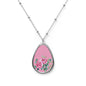 Oval Necklace - Pink