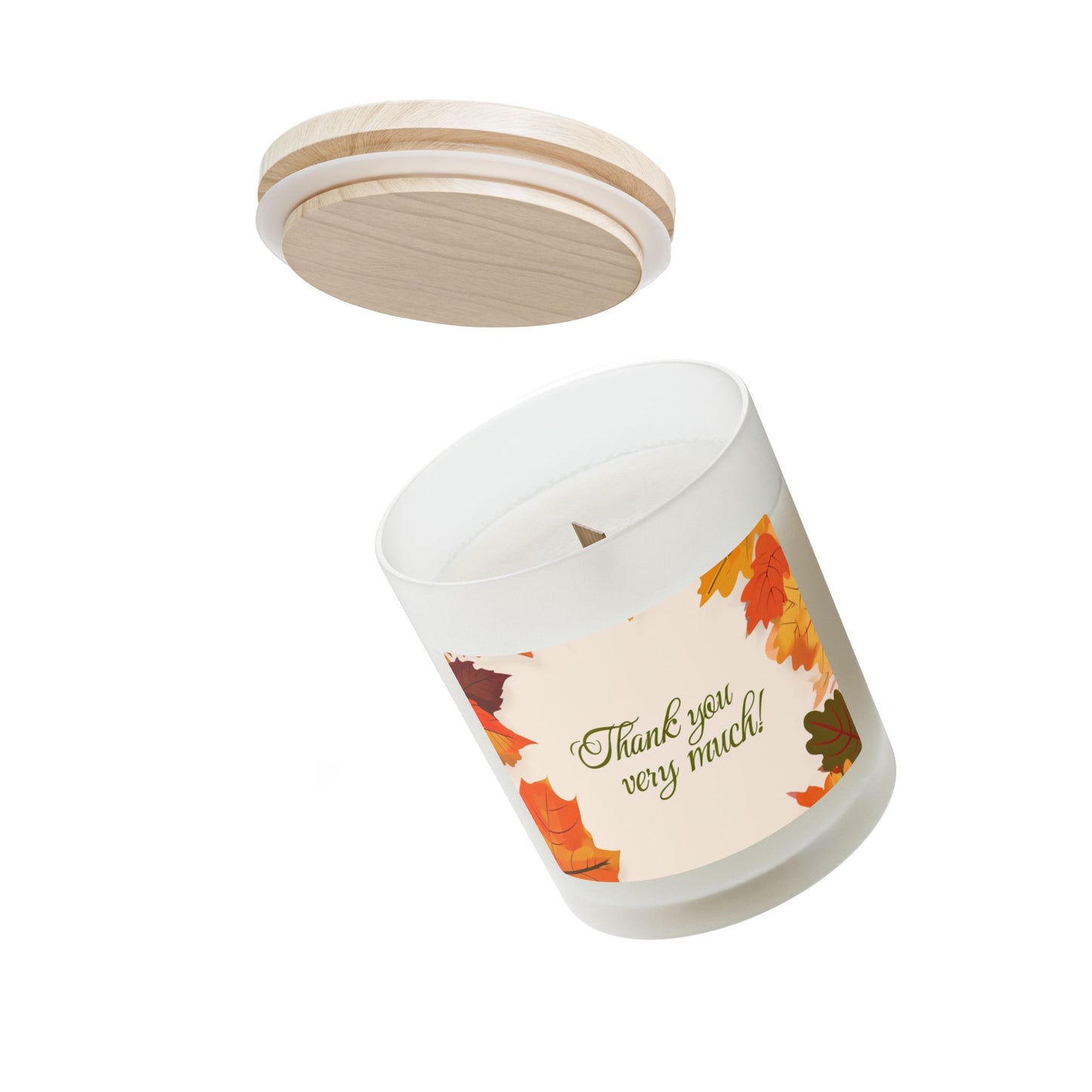 Frosted Glass Candle, 11oz